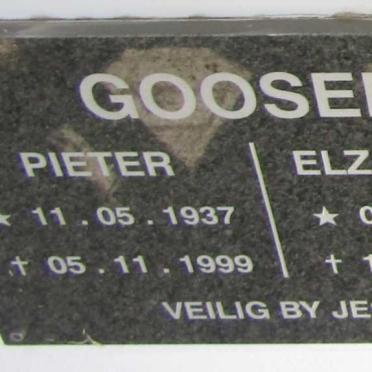 GOOSEN Pieter 1937-1999 & Elza nee MARE 1953-2020