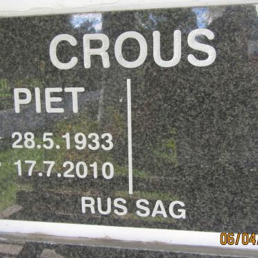 CROUS Piet 1933-2010