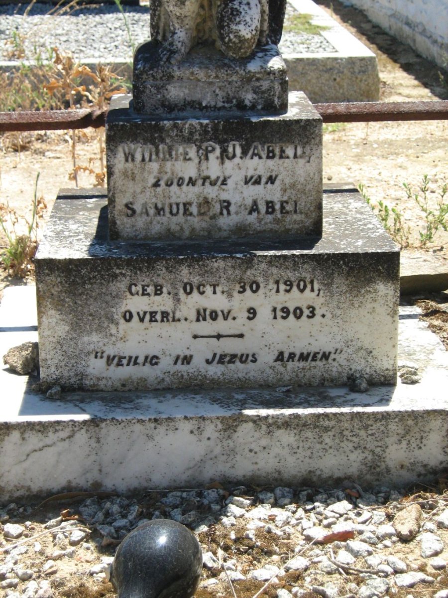 ABEL Willie P.J. 1901-1903