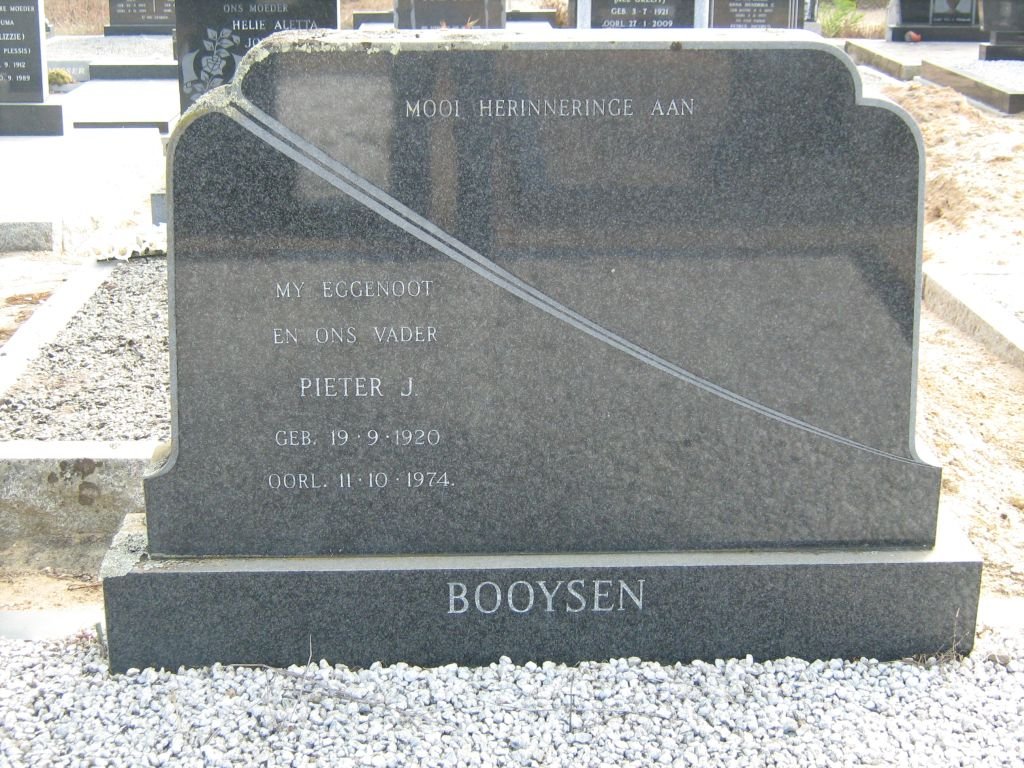 BOOYSEN Pieter J. 1920-1974