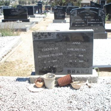 BRAND Coenraad Hendrik Frederik 1897-1972 &amp; Anna Margaretha 1906-1980