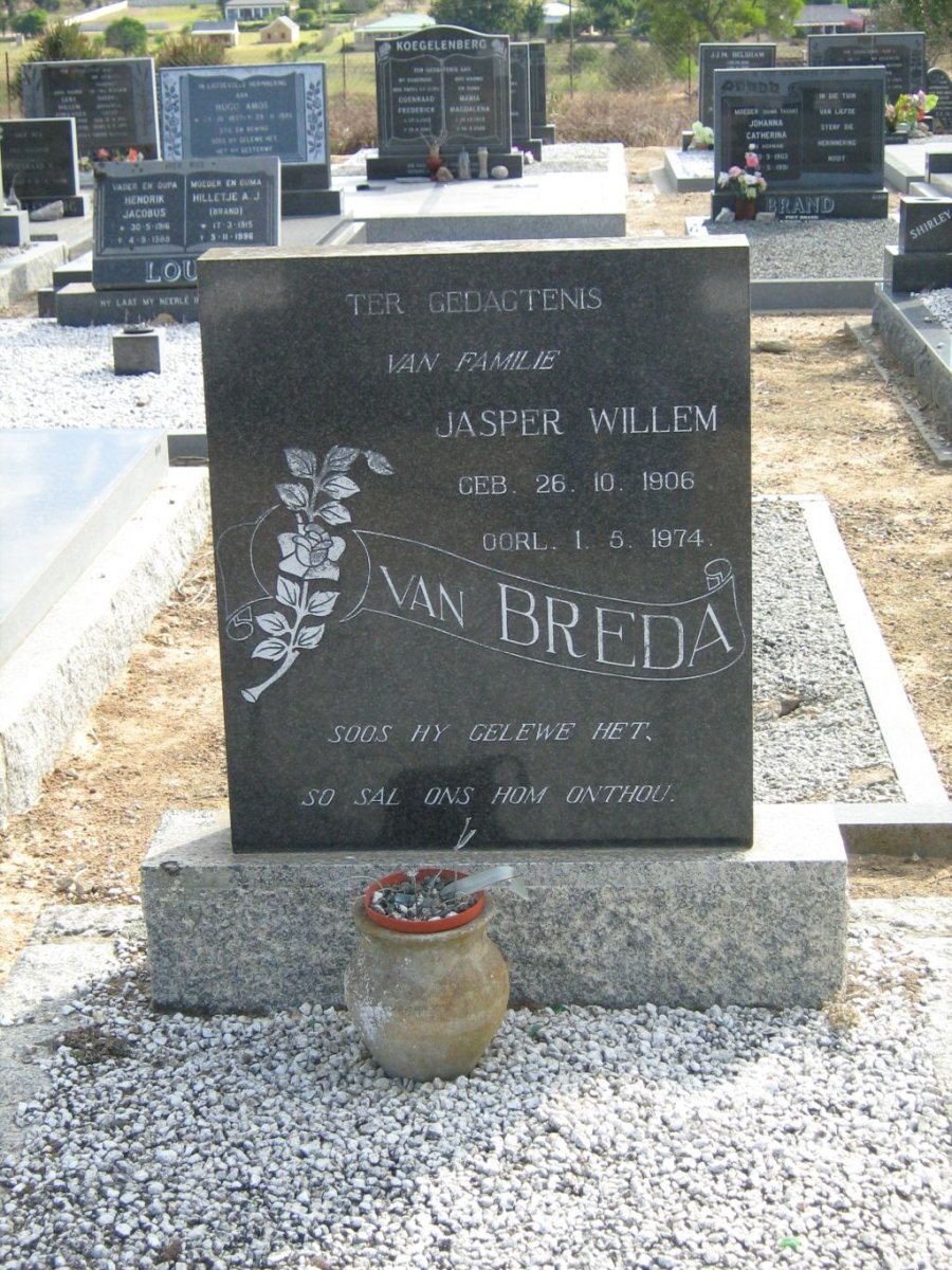 BREDA Jasper Willem, van 1906-1974