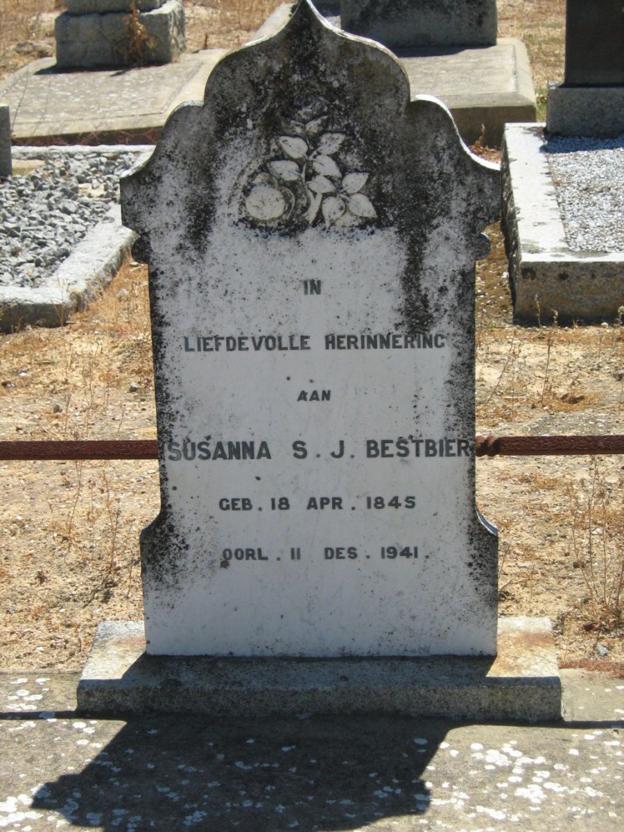 BESTBIER Susanna S.J. 1845-1941