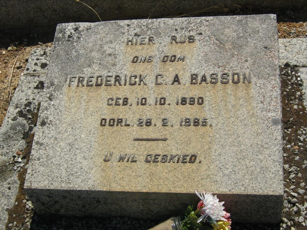 BASSON Frederick C.A. 1890-1965