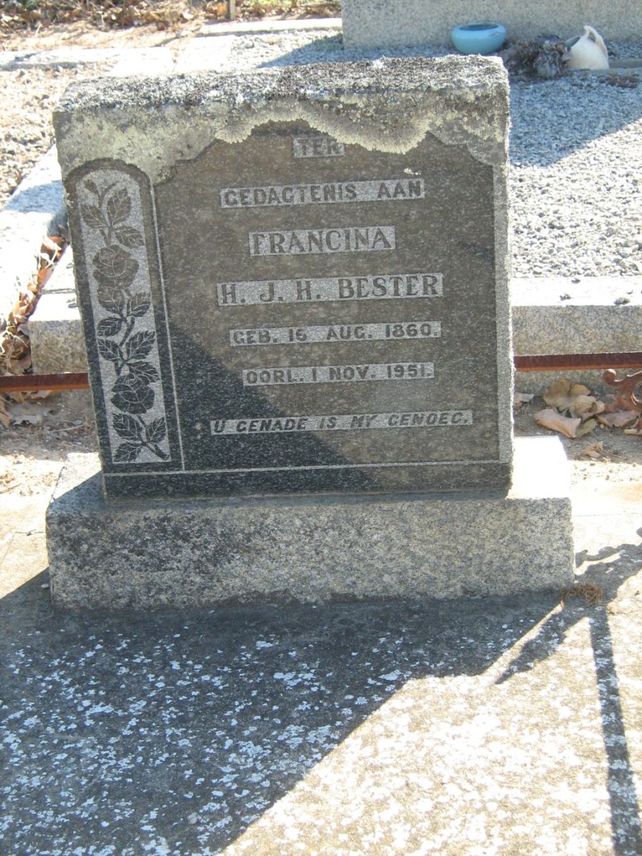 BESTER H.J.H. 1860-1951