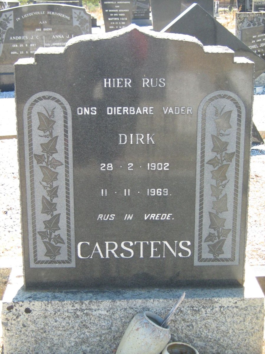 CARSTENS Dirk 1902-1969