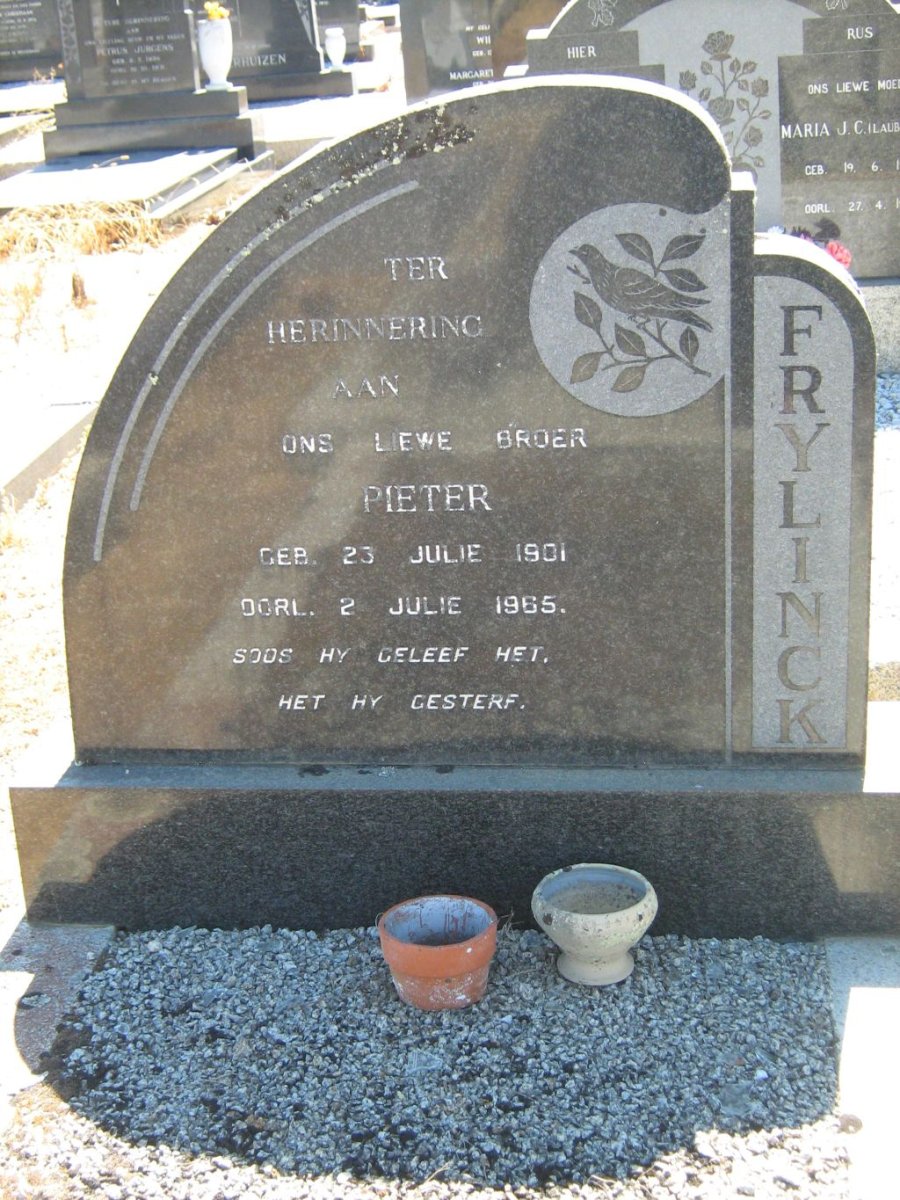 FRYLINCK Pieter 1901-1965