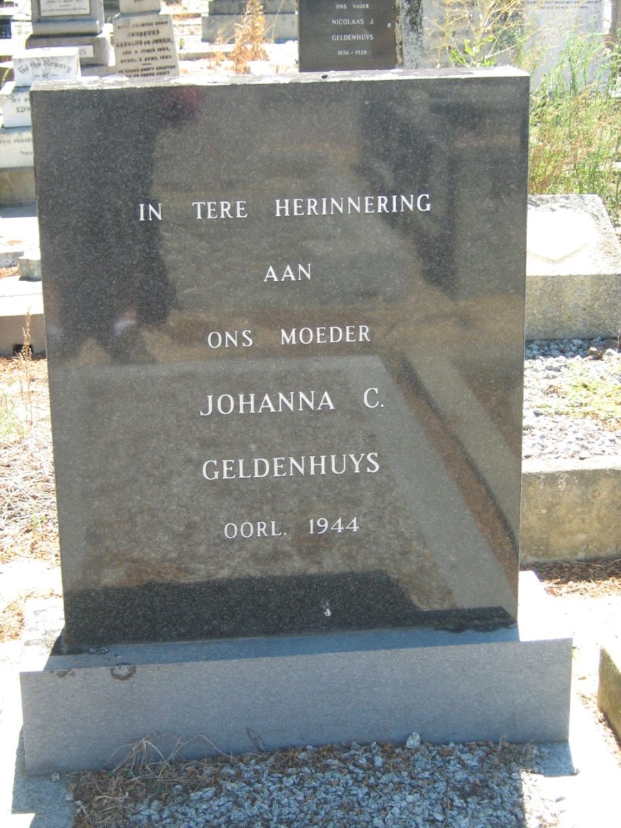 GELDENHUYS Johanna C. -1944