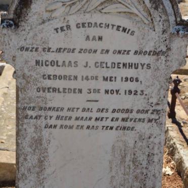 GELDENHUYS Nicolaas J. 1906-1923