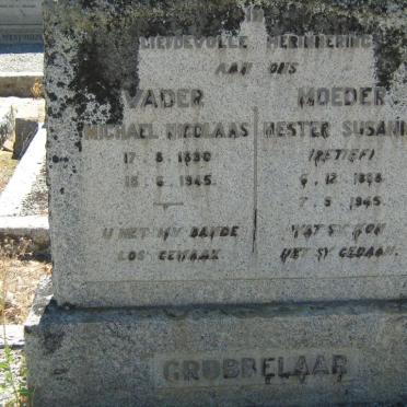 GROBBELAAR Michael Nicolaas 1880-1945 &amp; Hester Susanna RETIEF 1888-1945