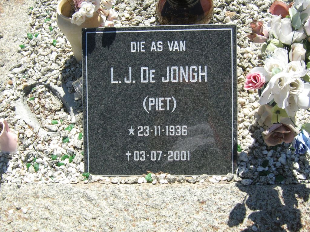 JONGH L.J., de 1936-2001