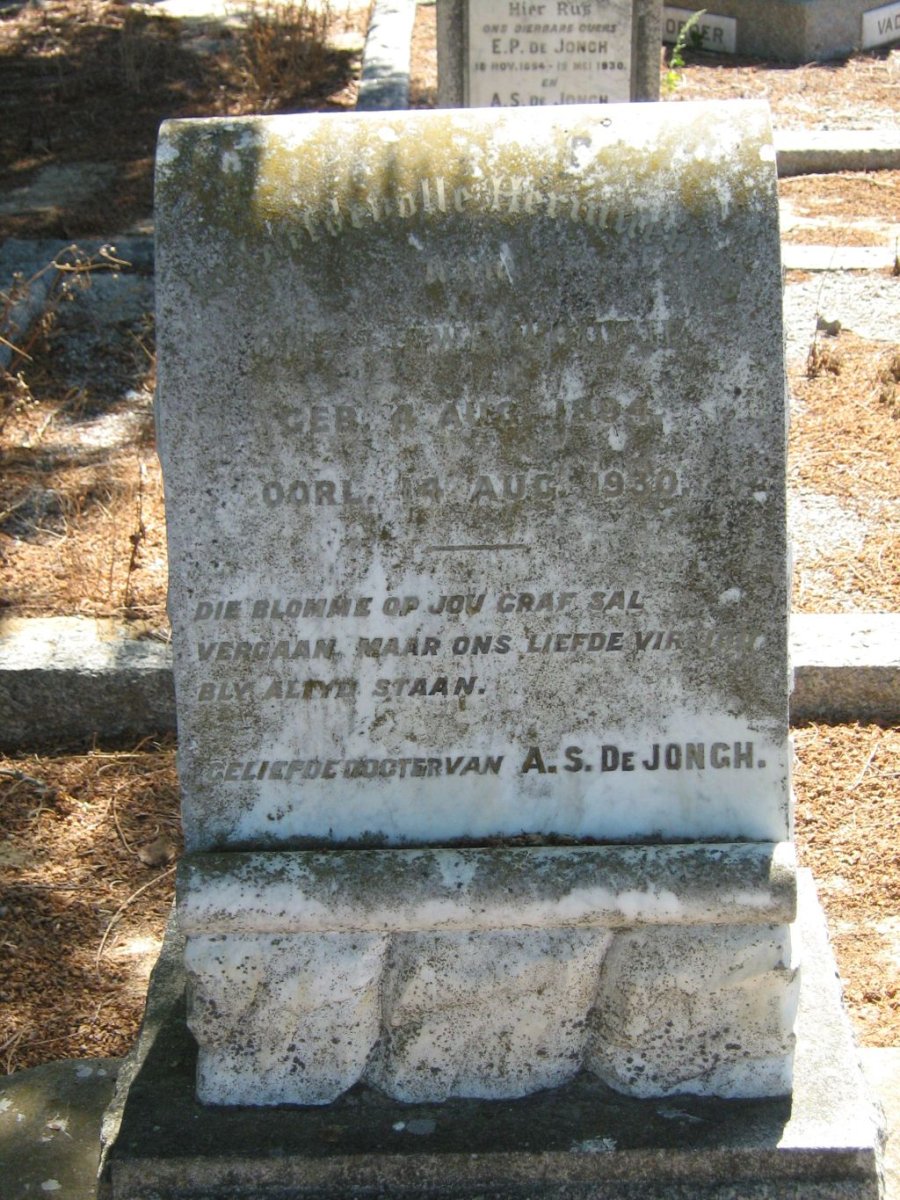 JONGH ?, de 1894-1930