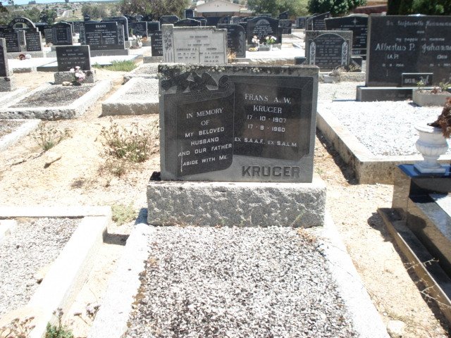 KRUGER Frans A.W. 1907-1960