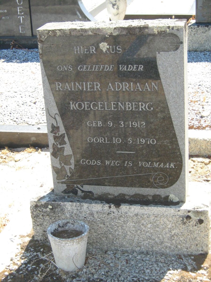 KOEGELENBERG Rainier Adriaan 1912-1970
