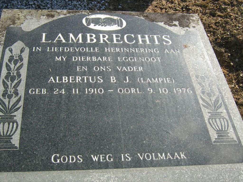 LAMBRECHTS Albertus B.J. 1910-1976