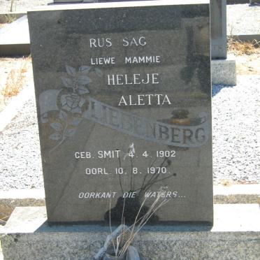 LIEBENBERG Heletje Aletta nee SMIT 1902-1970