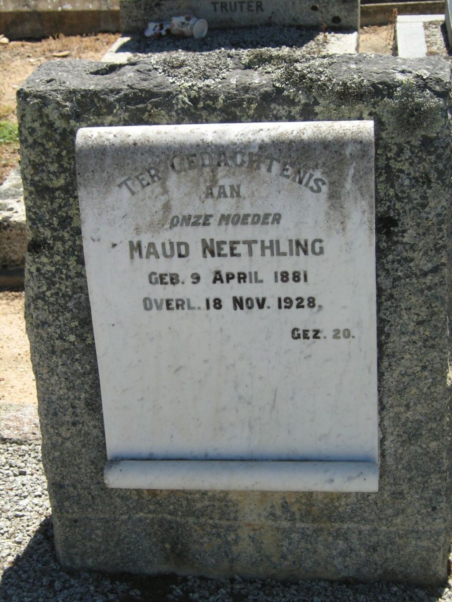 NEETHLING Maud 1881-1928