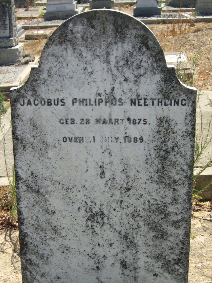 NEETHLING Jacobus Philippus 1875-1889