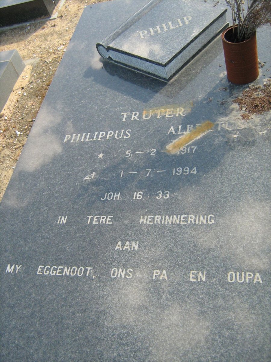 TRUTER Philippus Albertus 1917-1994