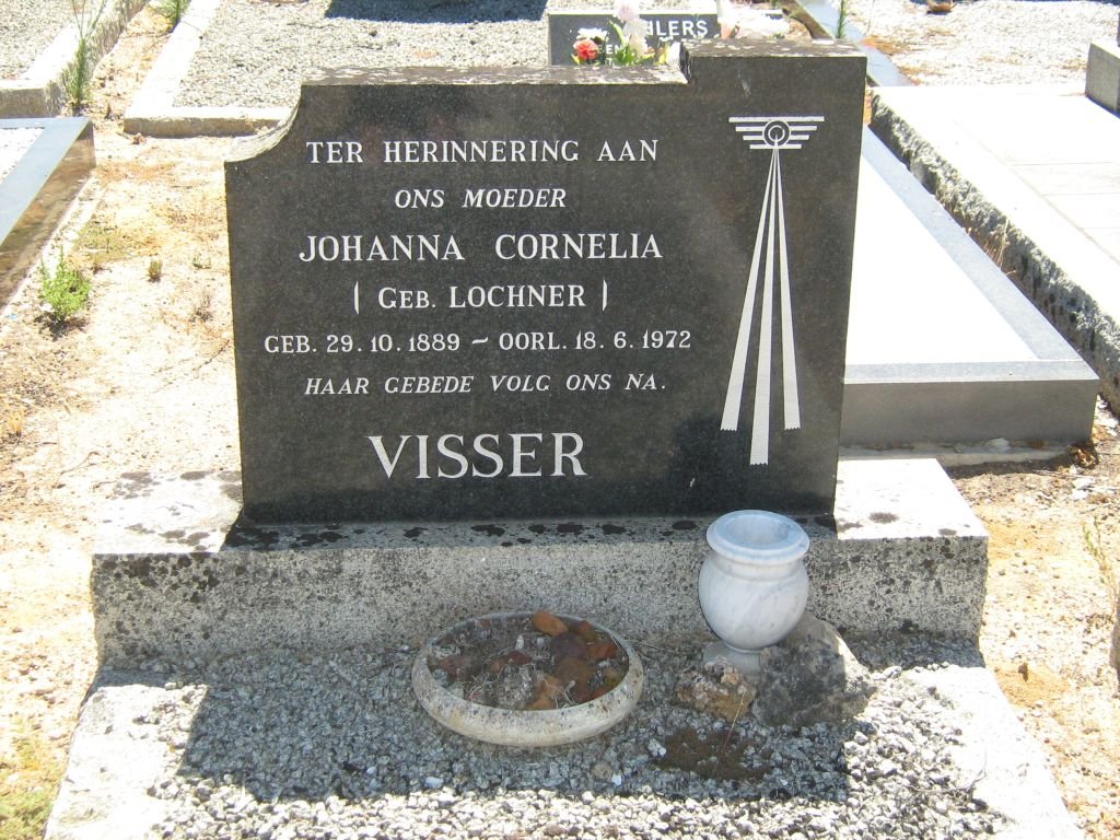 VISSER Johanna Cornelia nee LOCHNER 1889-1972