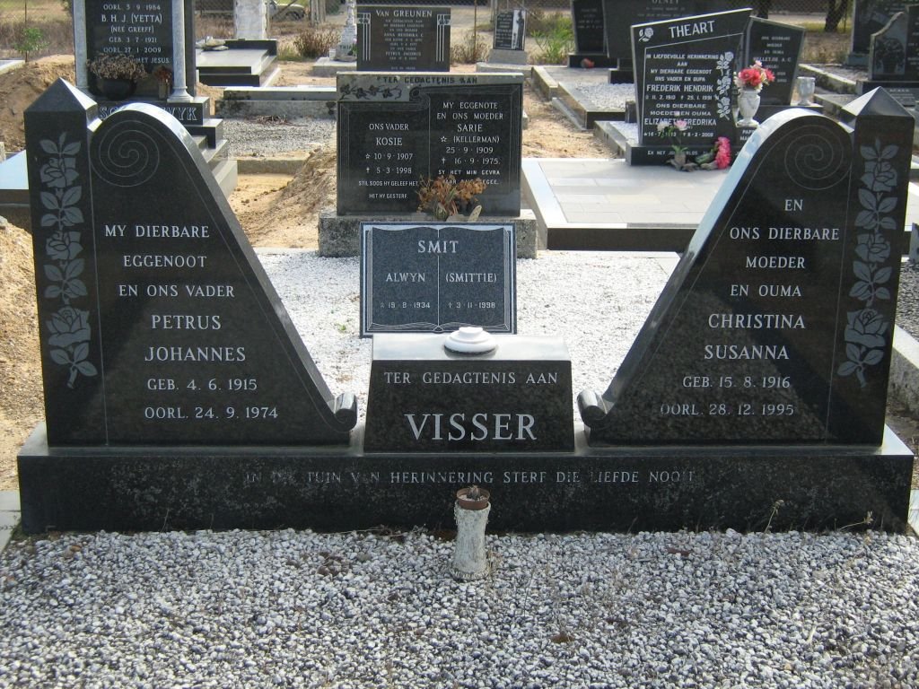 VISSER Petrus Johannes 1915-1974 &amp; Christina Susanna 1916-1995