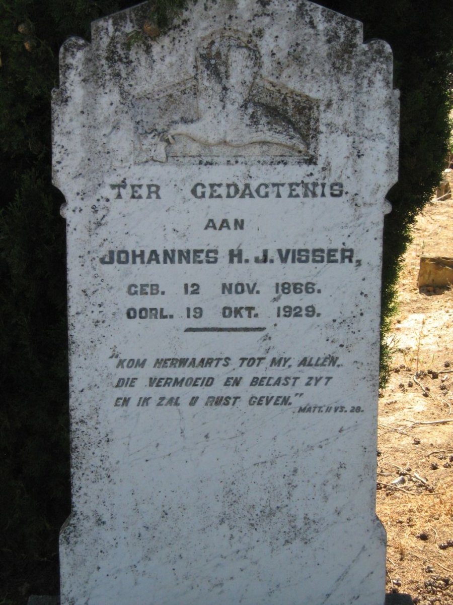 VISSER Johannes H.J. 1866-1929