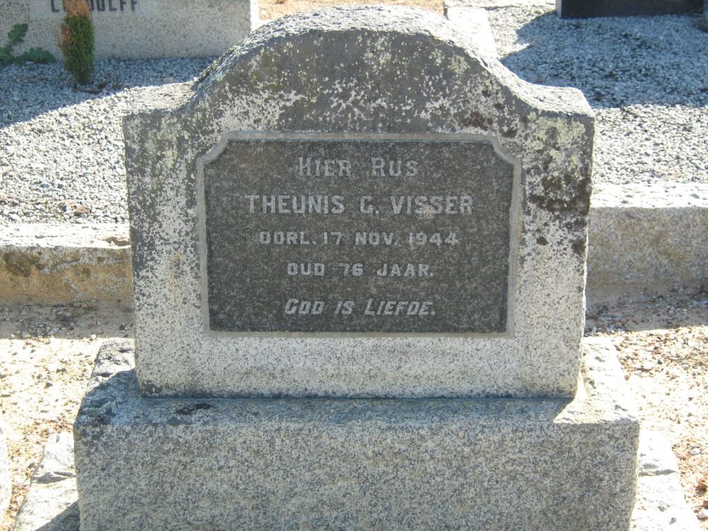 VISSER Theunis G. -1944