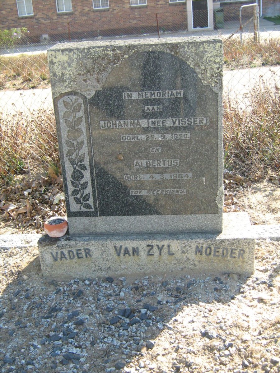 ZYL Albertus, van -1964 &amp; Johanna VISSER -1950