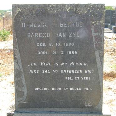 ZYL Hendrik Bertus Barend, van 1890-1959