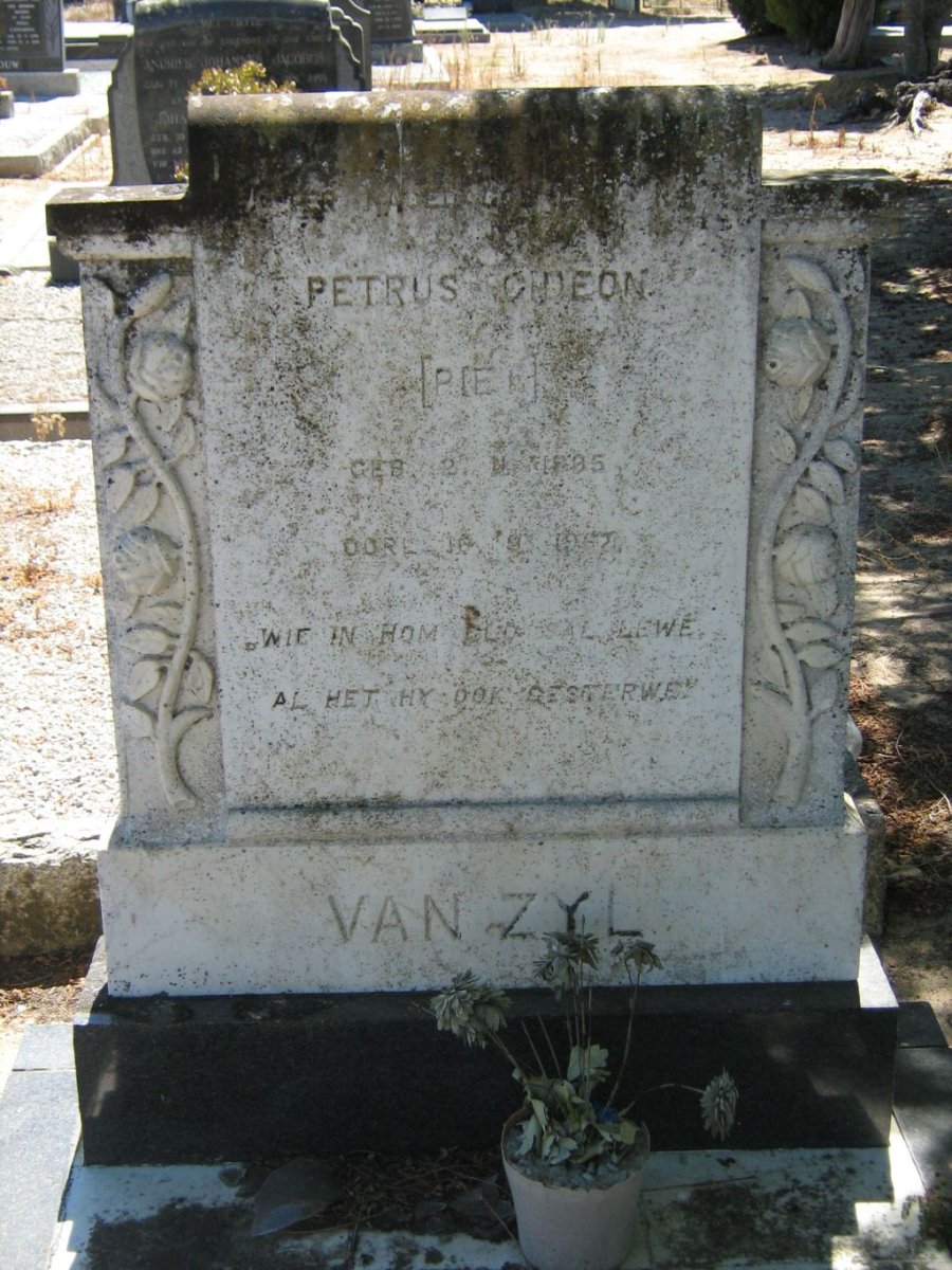 ZYL Petrus Gideon, van 1895-1962