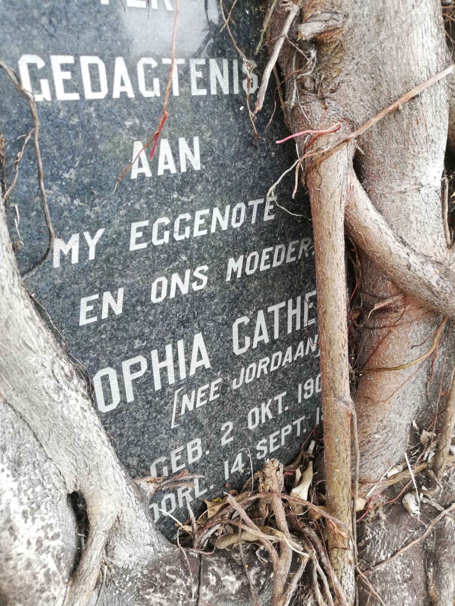 ? Sophia Catharina nee JORDAAN 1908-197?