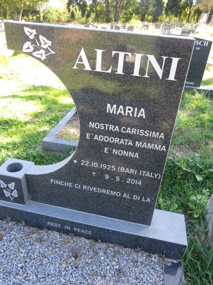 ALTINI Maria 1925-2014