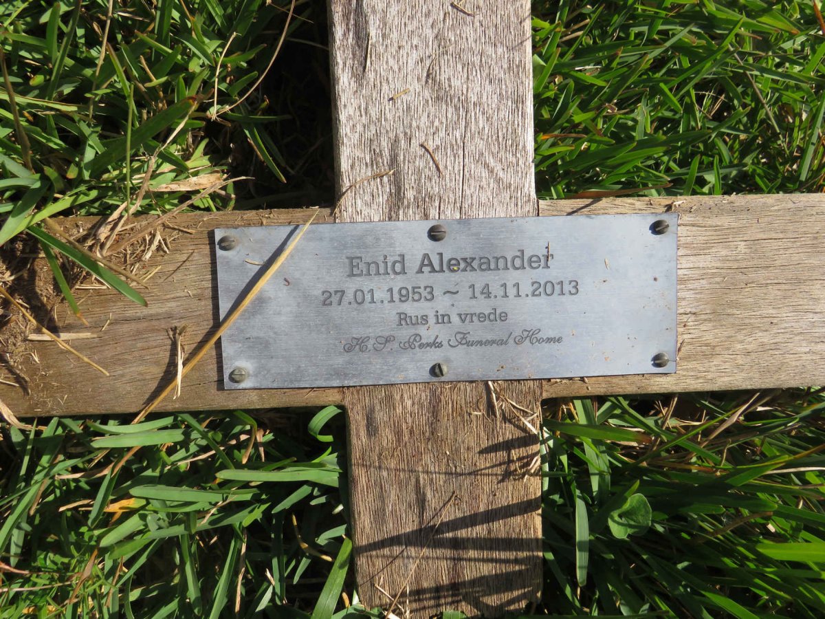 ALEXANDER Enid 1953-2013