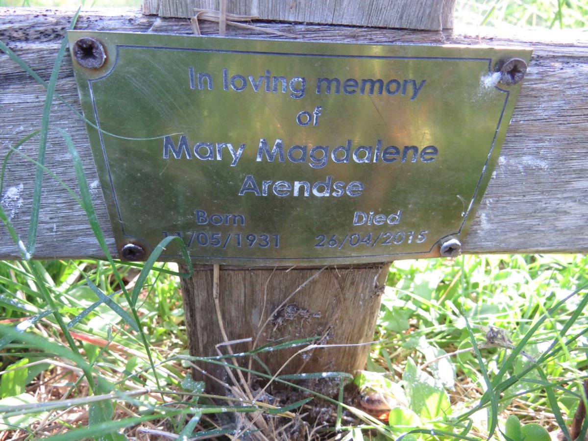 ARENDSE Mary Magdalene 1931-2015