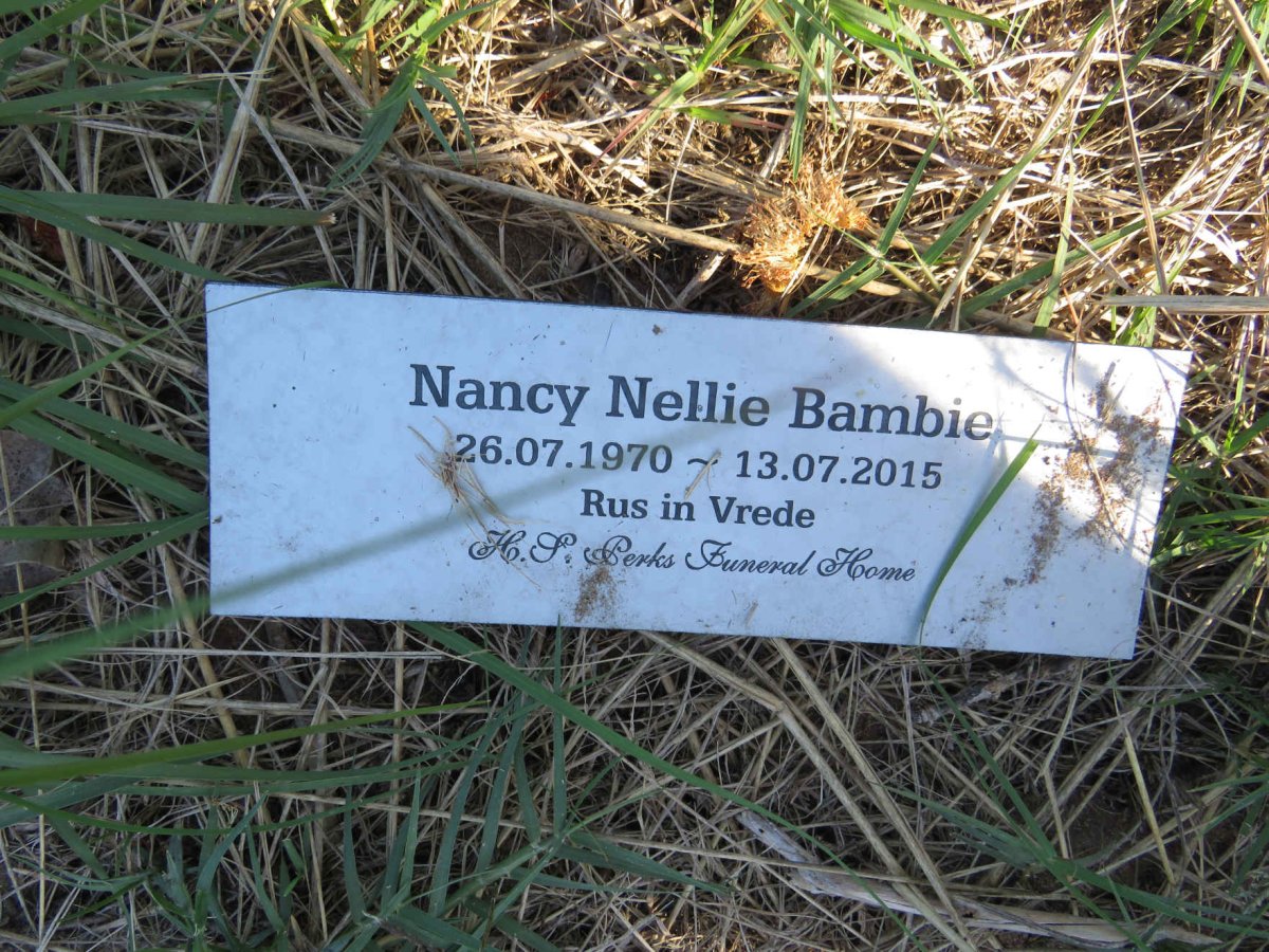 BAMBIE Nancy Nellie 1970-2015