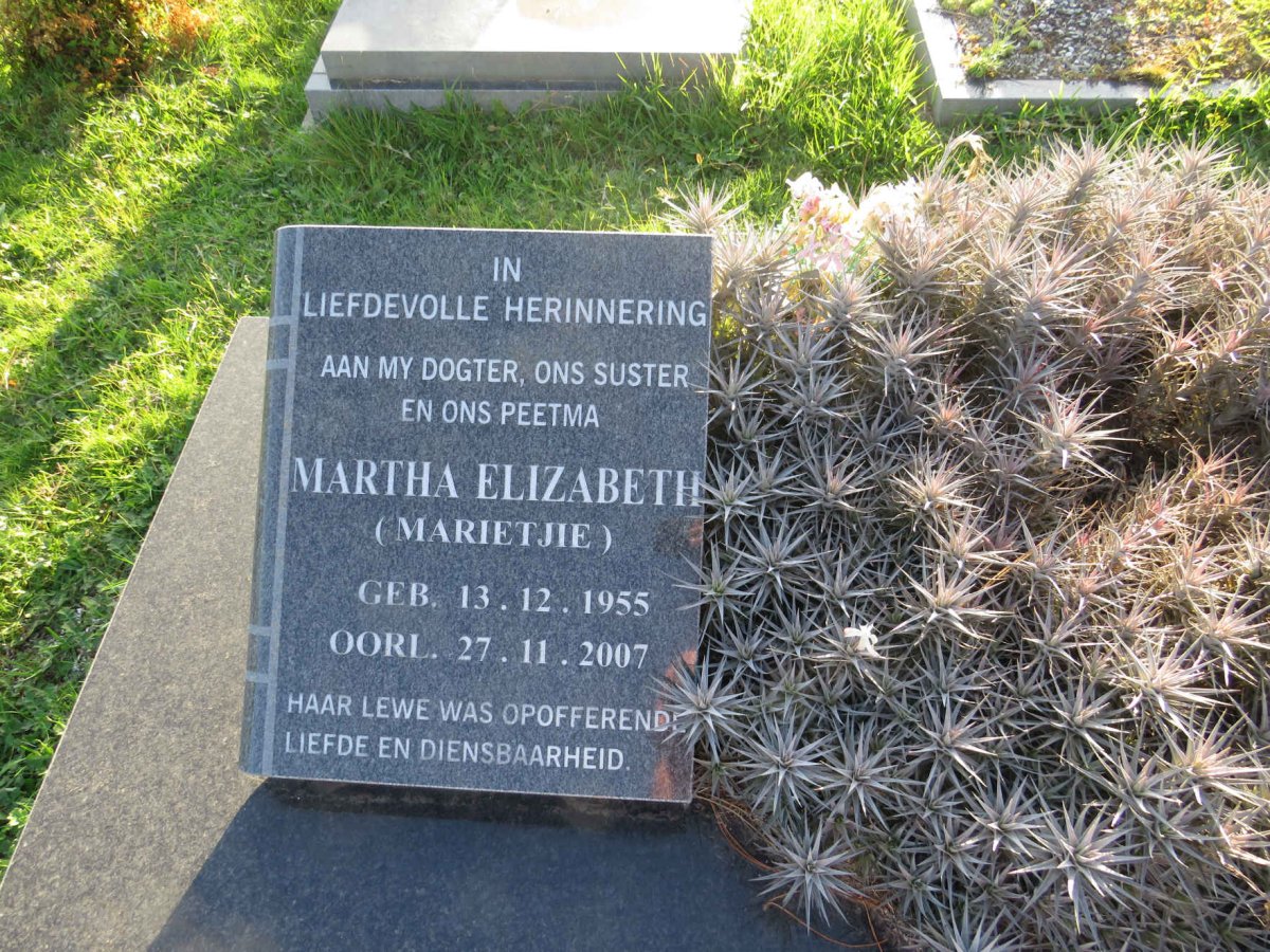 BARNARD Martha Elizabeth 1955-2007 