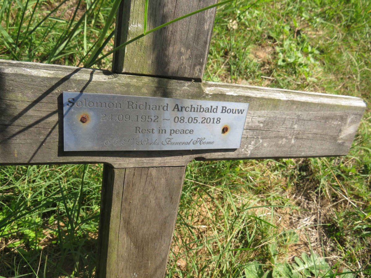 BOUW Solomon Richard Archibald 1952-2018
