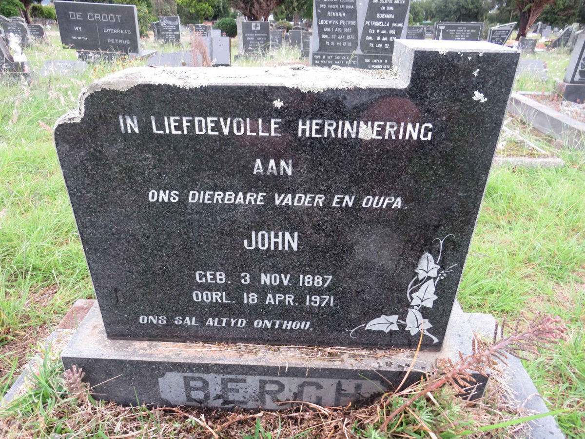 BERGH John 1887-1971