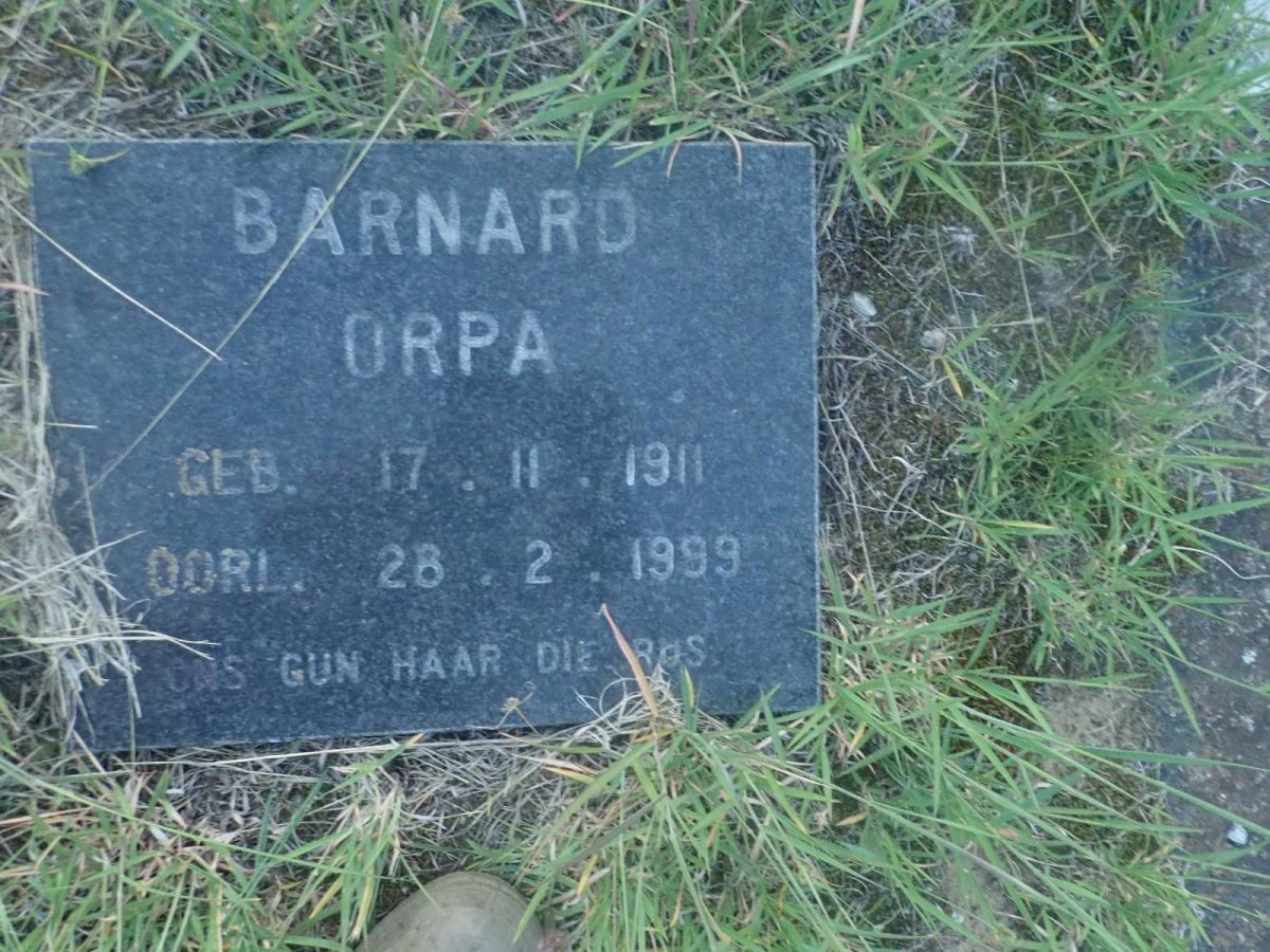 BARNARD Orpa 1911-1999