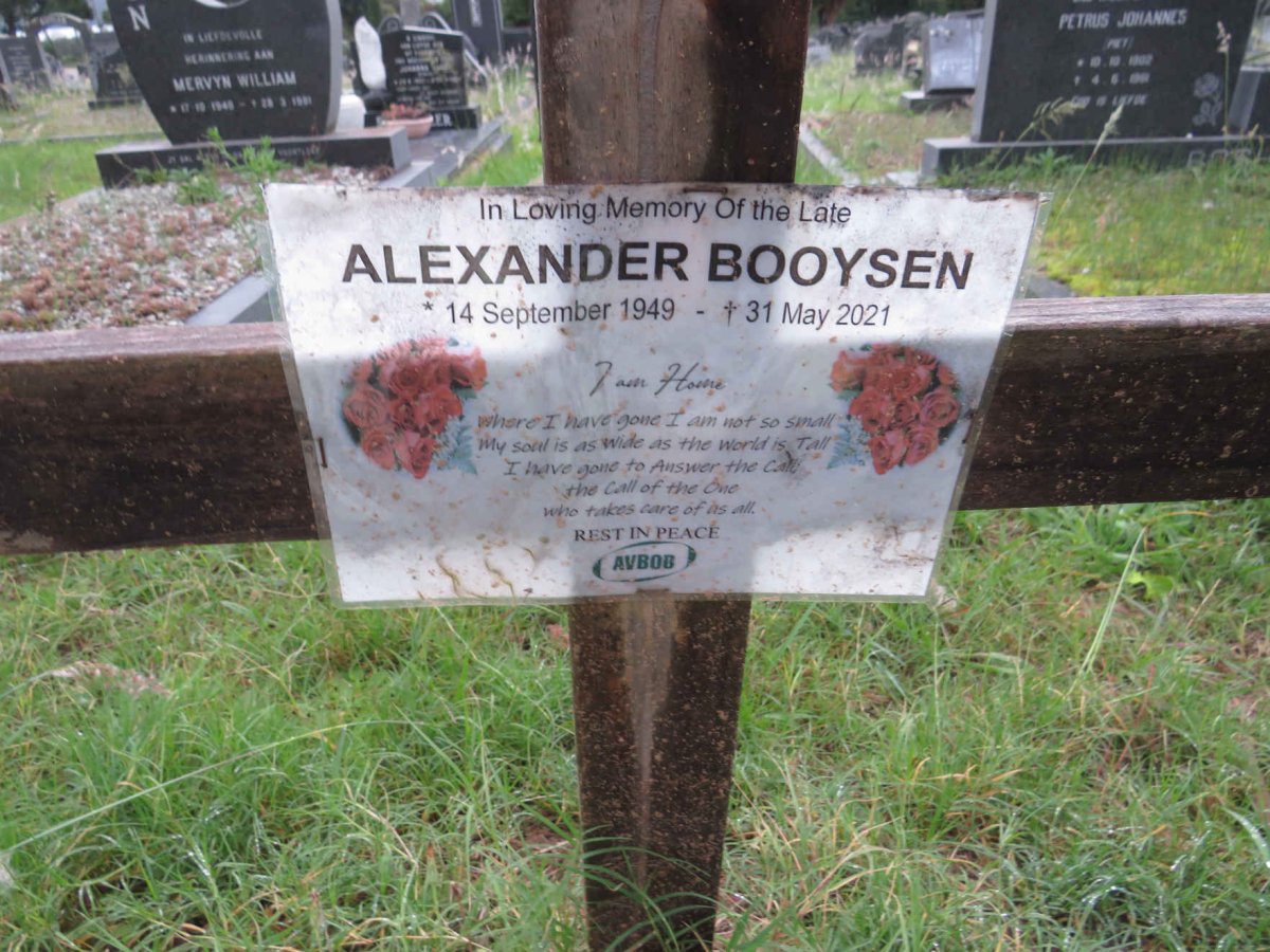 BOOYSEN Alexander 1949-2021