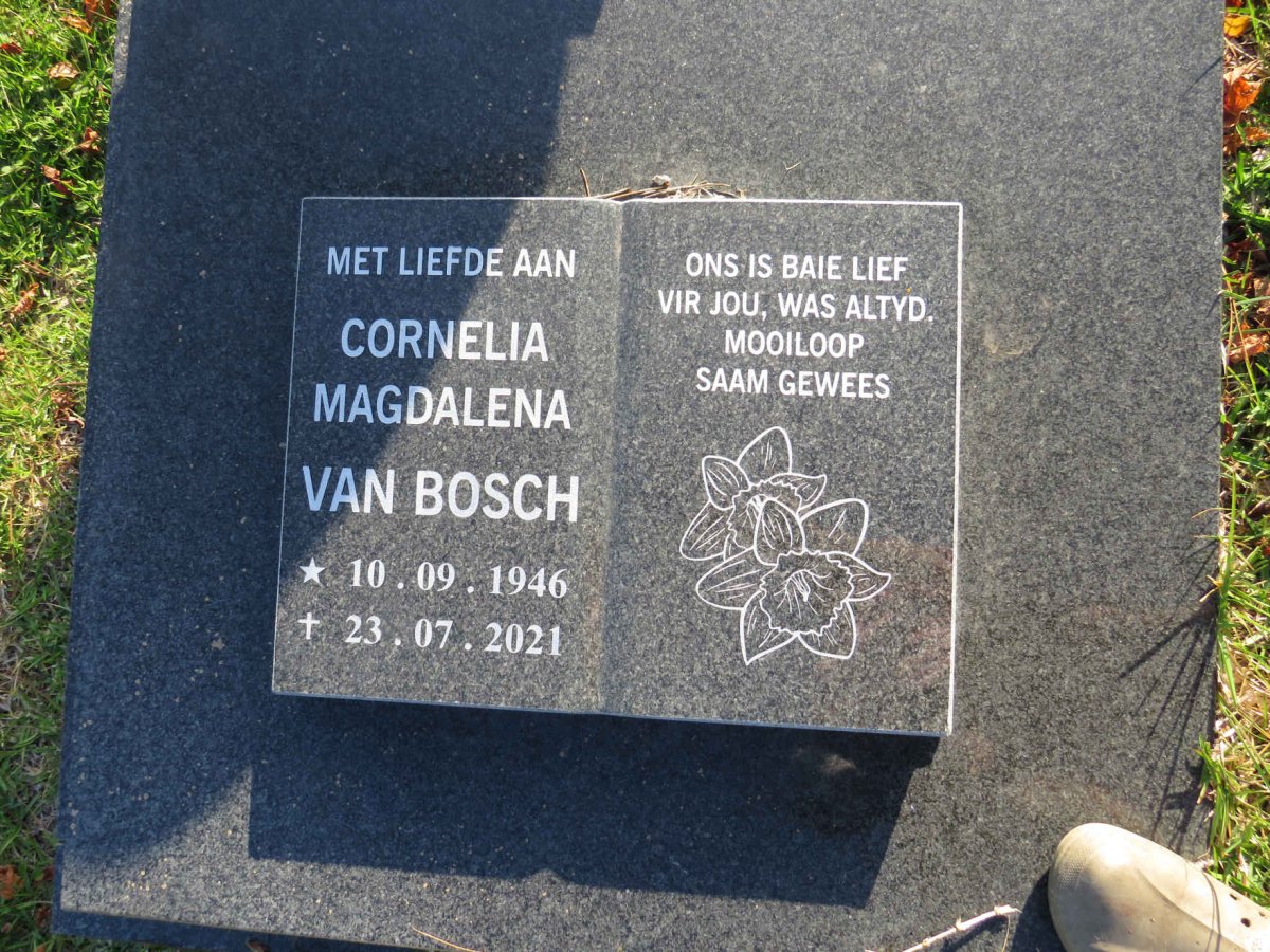 BOSCH Cornelia Magdalena, van 1946-2021