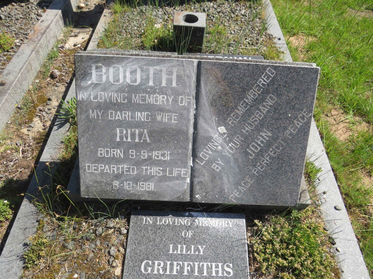 BOOTH Rita 1931-1981