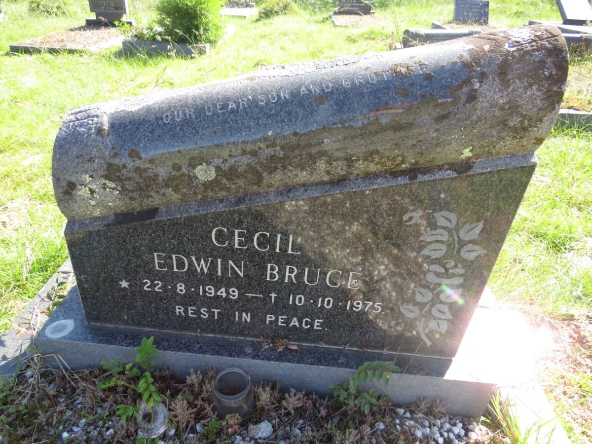 BRUCE Cecil Edwin 1949-1975