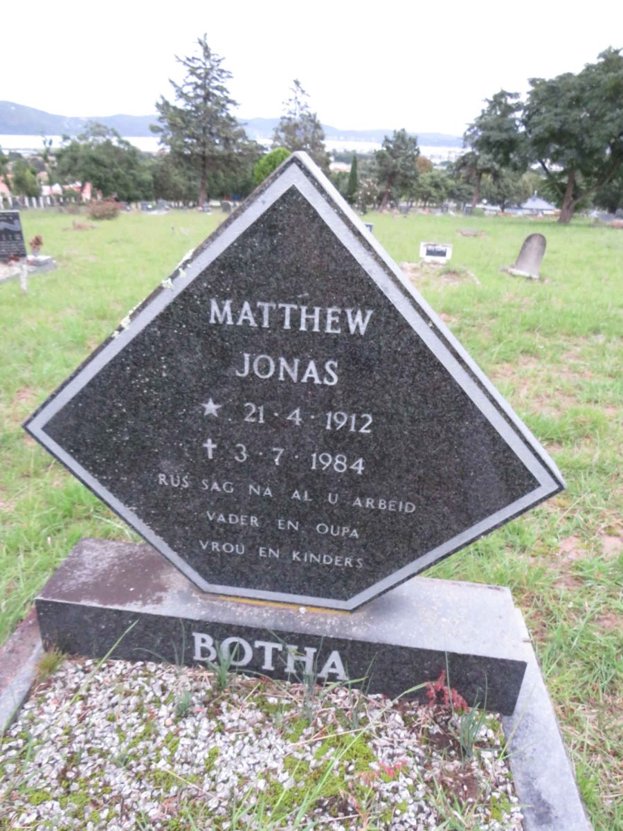 BOTHA Matthew Jonas 1912-1984