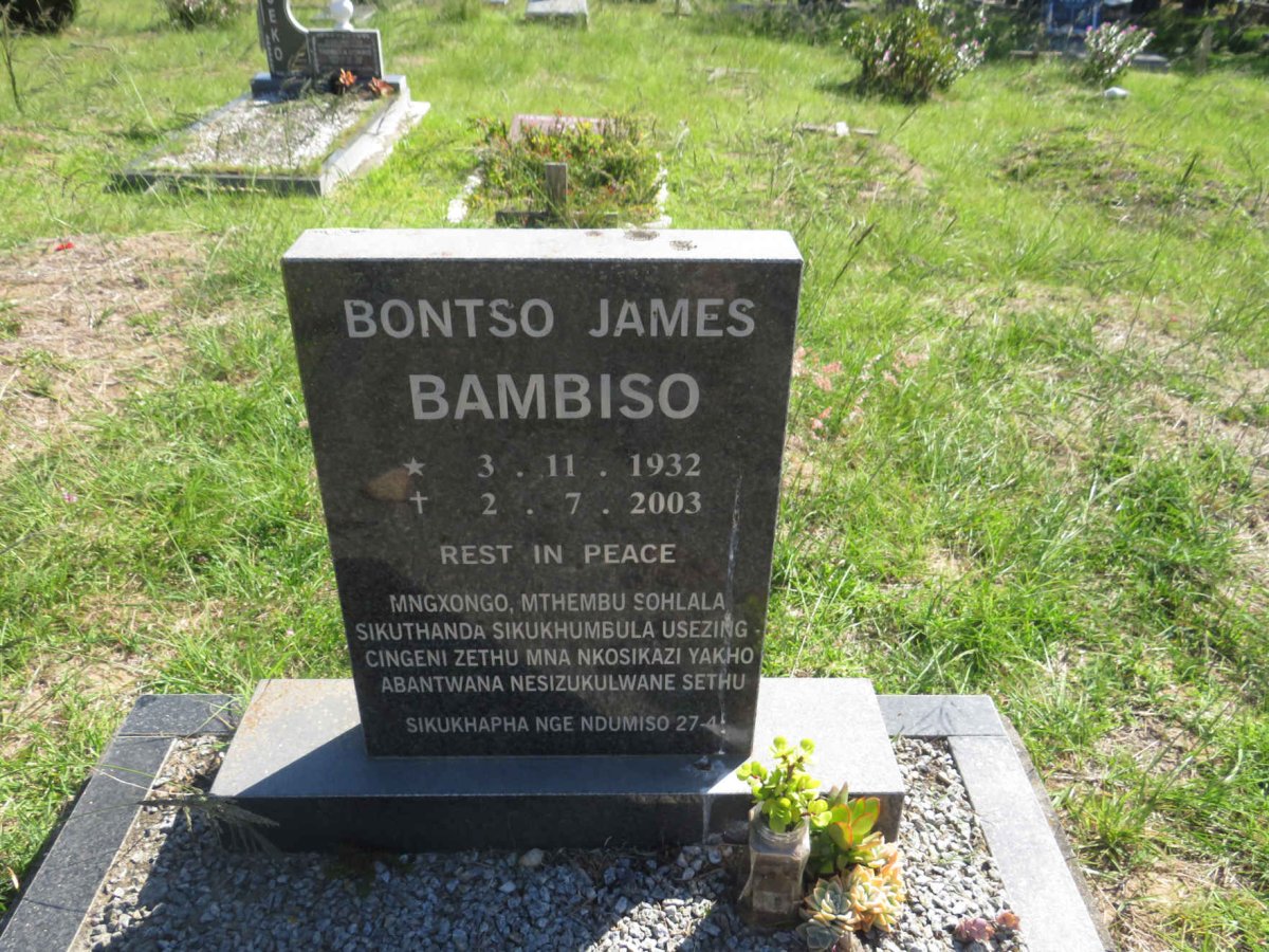 BAMBISO Bontso James 1932-2003