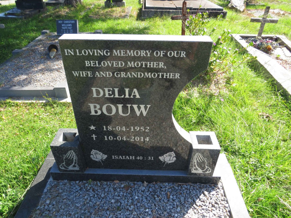 BOUW Delia 1952-2014