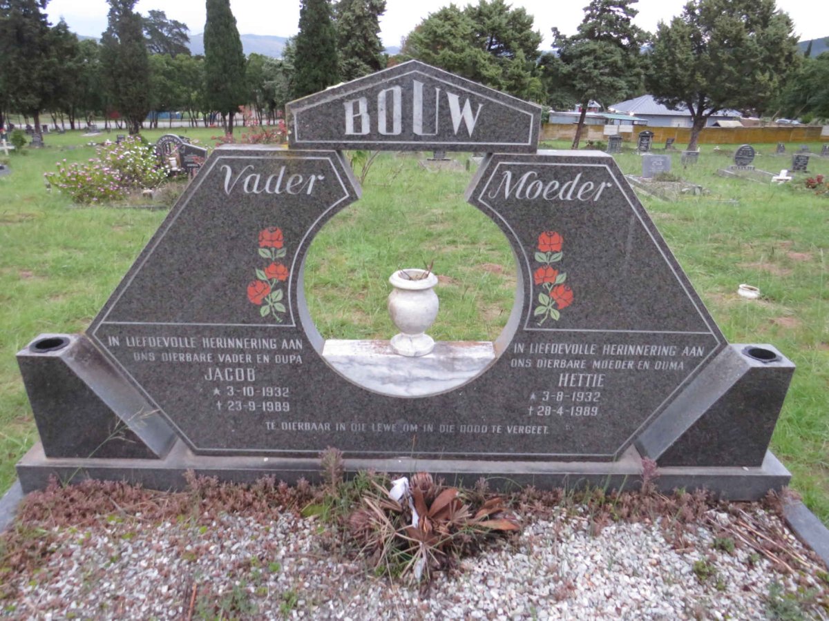 BOUW Jacob 1932-1989 & Hettie 1932-1989