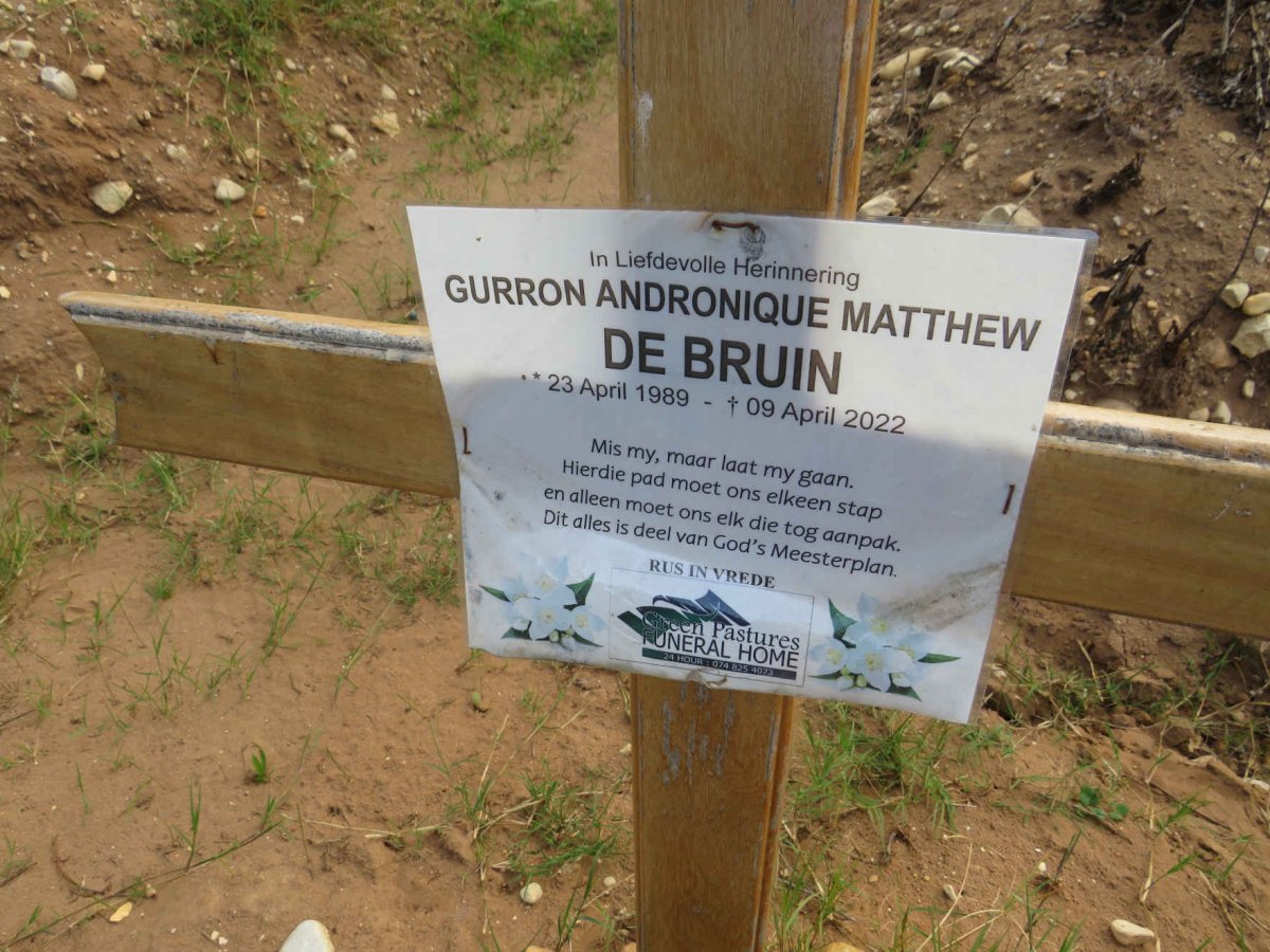 BRUIN Gurron Andronique Matthew, de 1989-2022