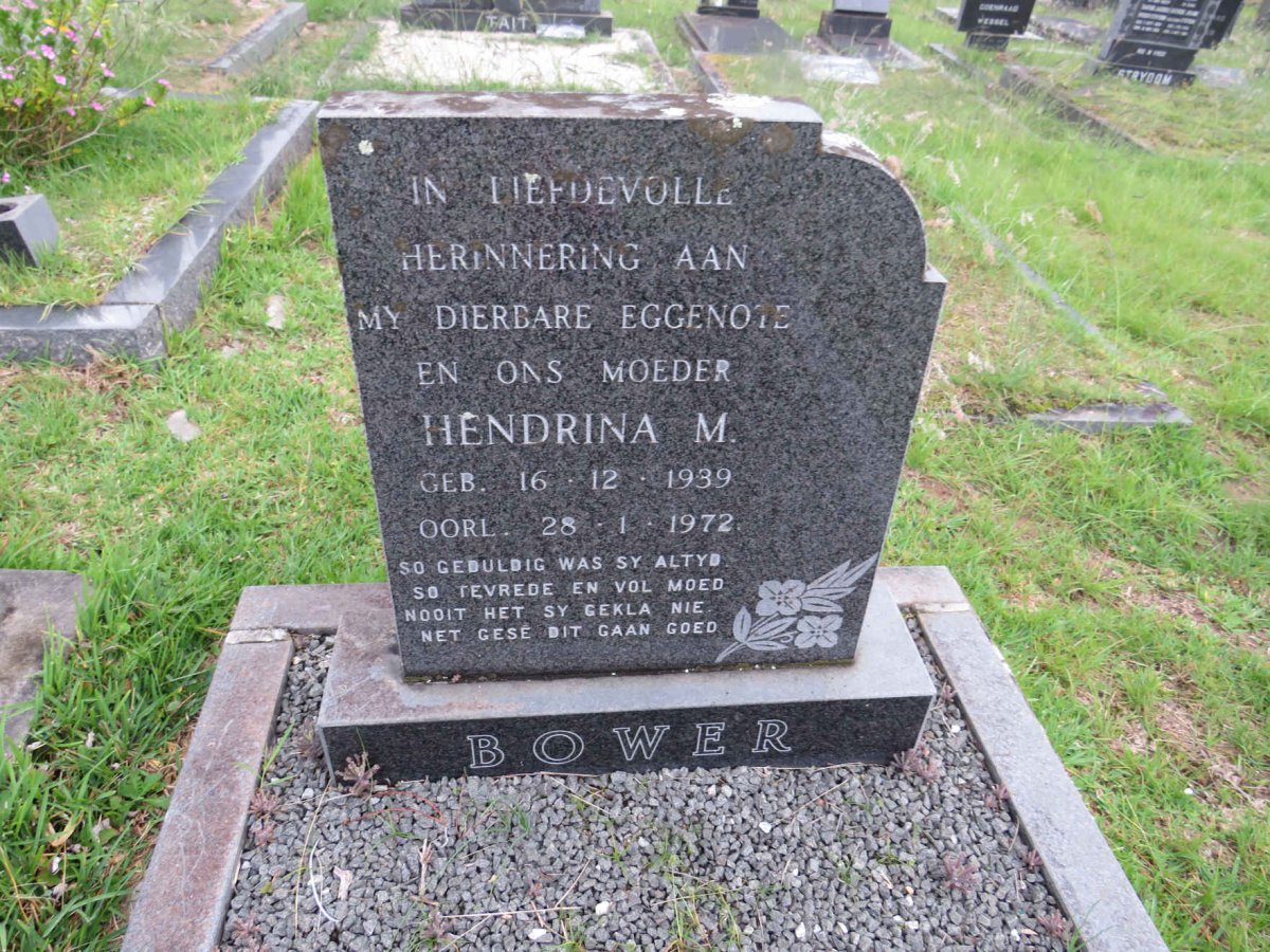 BOWER Hendrina 1939-1972