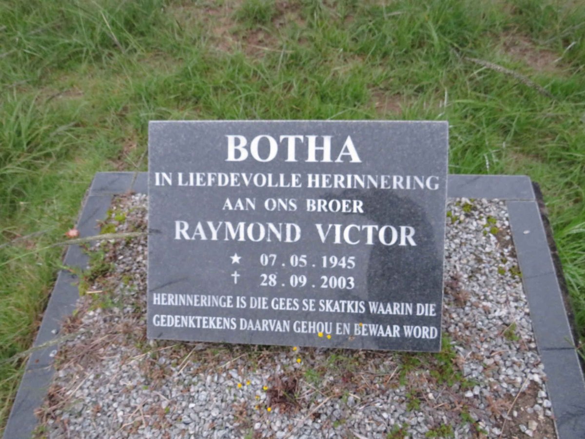 BOTHA Raymond Victor 1945-2003